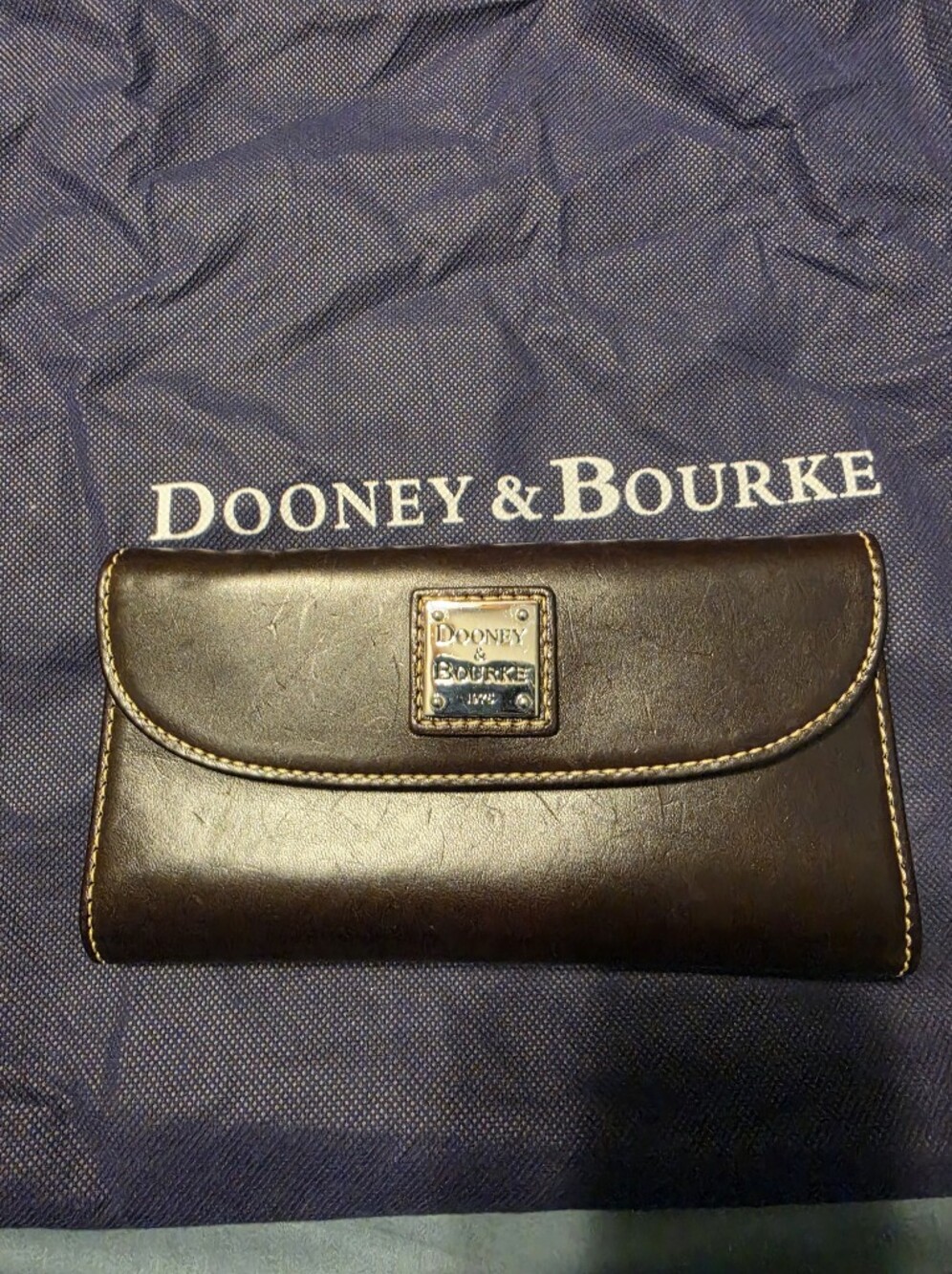 Dooney and Bourke Ostrich Satchel with Florentine Leather Wallet EUC - Picture 12 of 16